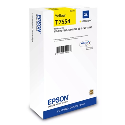CARTUCCIA EPSON T7554 GIALLO XLC13T75544N PER WF-8XXX SERIES