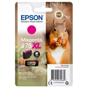 CARTUCCIA EPSON 378XL SCOIATTOLO C13T37934010 MAGENTA 9