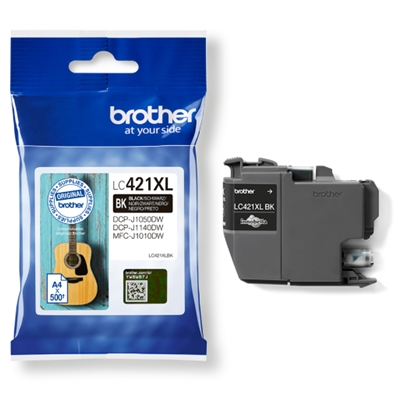 CARTUCCIA BROTHER LC421XLBK NERO 500PG X DCP-J1050DW / MFC-J1010DW