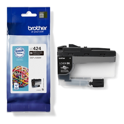 CARTUCCIA BROTHER LC424BK NERO 750 PGG X DCP-J1200W/DCP-J1200WE