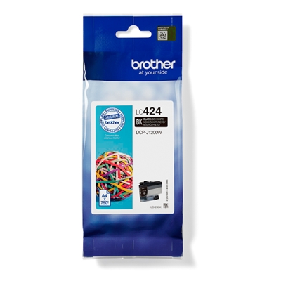 CARTUCCIA BROTHER LC424BK NERO 750 PGG X DCP-J1200W/DCP-J1200WE