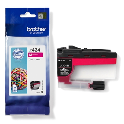 CARTUCCIA BROTHER LC424M MAGENTA 750 PGG X DCP-J1200W/DCP-J1200WE