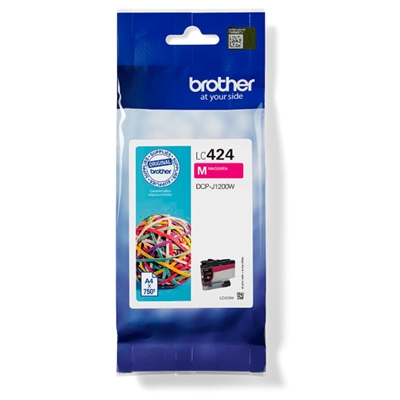 CARTUCCIA BROTHER LC424M MAGENTA 750 PGG X DCP-J1200W/DCP-J1200WE