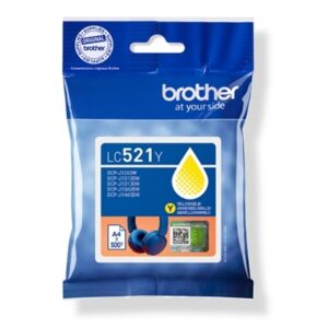 CARTUCCIA BROTHER LC521Y GIALLO 500PG X DCP-J1260W DCP-J1310DW DCP-J1360DW DCP-J1460DW