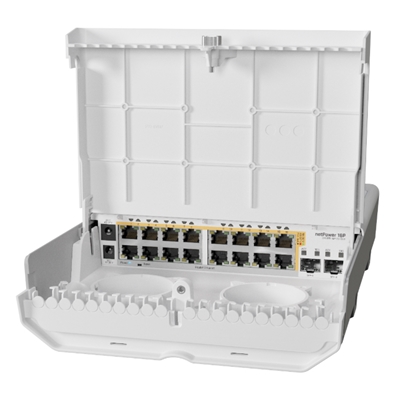SWITCH MIKROTIK CRS318-16P-2S+OUTNETPOWER 16P WITH ROUTEROS L5 LICENSE