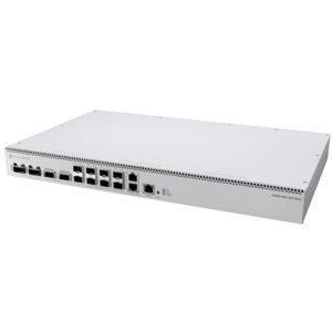 CLOUD ROUTER SWITCH MIKROTIK CRS812-8DS-2DQ-2DDQ-RM 2X 10G ETHERNET-8X 50G SFP56-2X 200G QSFP56-2X 400G QSFP56-DD PORTS