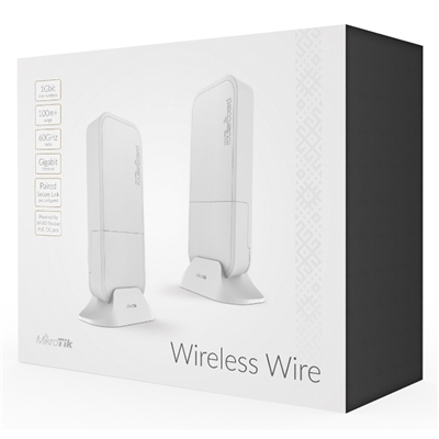 KIT PUNTO-PUNTO MIKROTIK RBWAPG-60ADKIT WIRELESS WIRE KIT 2 PEZZI 60GHZ 1 GBPS