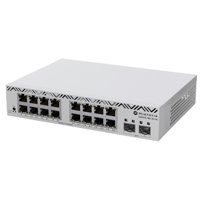 SWITCH MIKROTIK CSS318-16G-2S+IN 16P. GIG + 2P UPLINK SFP+ 10G PER RACK DA 10/19