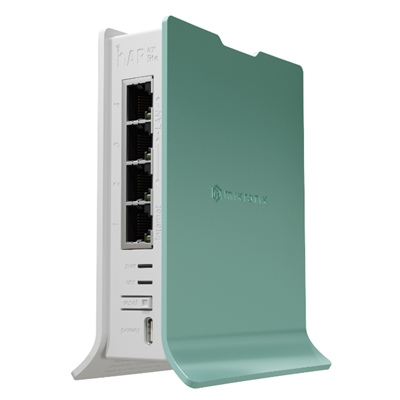 ROUTER MIKROTIK L41G-2AXD HAP AX LITE 4P. GBPS + 2.4GHZ 802.11AX