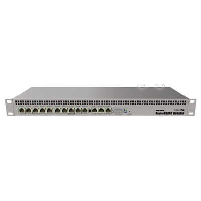 ROUTER MIKROTIK RB1100DX4 RB1100AHX4 DUDE EDIT. 13P. GBPS 1GB QUAD CORE 1.4GHZ ROS L6 SSD 60GB ALIM RIDONDANTE