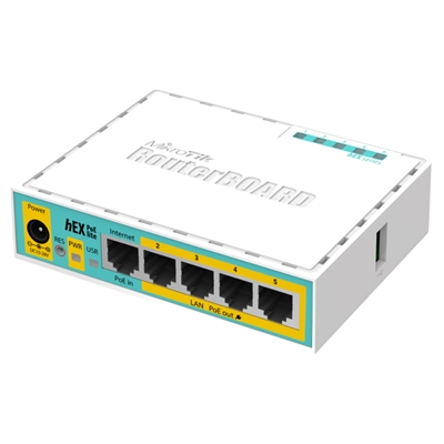 ROUTER MIKROTIK RB750UPR2 5P. FAST ROS L4 64MB
