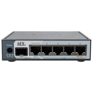 ROUTER MIKROTIKE60IUGS HEX S (VERSIONE 2025)5P GIGABIT 1P 1G POE-OUT 1P USB3.0 A-512MB