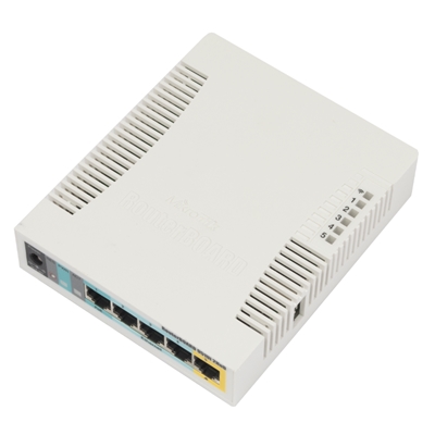 ROUTER MIKROTIK RB951UI-2HND 5P. FAST + WIFI 128MB -20