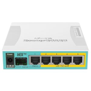 ROUTER MIKROTIK RB960PGS HEX POE 128MB 5P. GBPS 1P. POE IN 4P. POE OUT 802.3AT