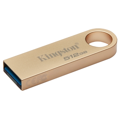 FLASH DRIVE USB3.2 512GB KINGSTON DTSE9G3/512GB ULTRA SLIM METAL CASE GOLD READ:220MB/S
