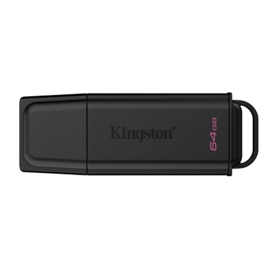 FLASH DRIVE USB3.264GB KINGSTON DTXG2/64GB EXODIA NERO