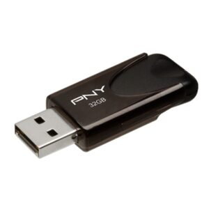 FLASH DRIVE USB 2.0 32GB PNY ATTACH+ë 4 FD32GATT4-EF NERO