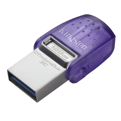 FLASH DRIVE MICRODUO USB3.2+USB-C 128GB KINGSTON DTDUO3CG3/128GB READ: 200MB/S