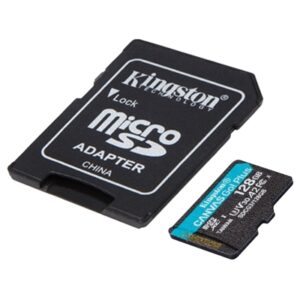 MICRO SECURE DIGITAL 128GB SDCG3/128GB CLASS10 U3 V30 + ADATTATORE READ:170MB/S WRITE:70MB/S CANVAS GO PLUS KINGSTON