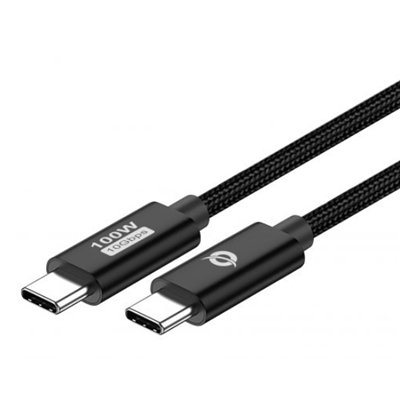 CAVO USB3.2 DI RICARICA RAPIDA1.2MT CONCEPTRONIC ETTA02B12USB C-C PD-3.0 100W- 20V 5A