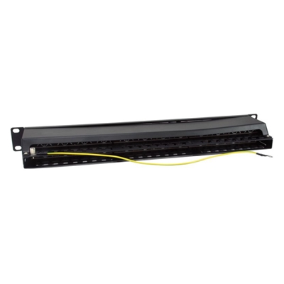 PATCH PANEL NERO SCHERMATO 1UEQUIP 326626 48 PORTE CAT.6A -CLASSE EA-EAN:4015867237588