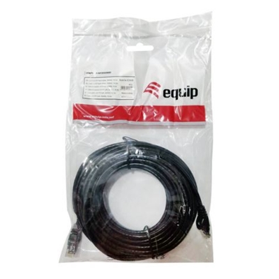 CAVO RETE CAT.6AU/UTP NERO 1MT EQUIP 603052- EAN:4015867230336