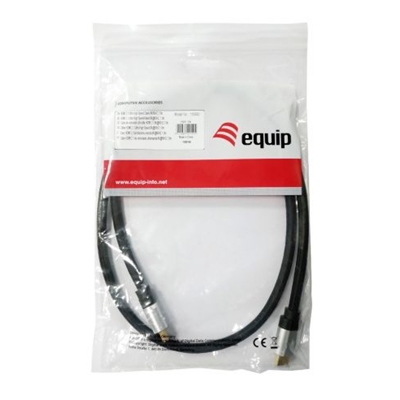 CAVO HDMI 2.1 EQUIP 119386 15MT 8KUHD - 48GBPS RISOL.FINO 8K/60HZ NERO EAN:4015867228340