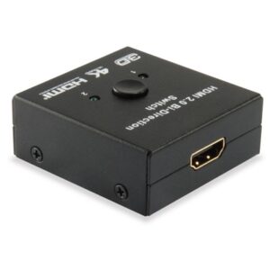 HDMI SWITCH/SPLITTERBIDIREZIONALE 2P EQUIP 332723 SUPPORTA 4K 60HZ - EAN: 4015867204120