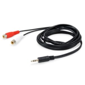 CAVO AUDIO STEREO 3.5MM M A 2 RCA F -2.5MT EQUIP 147093 - EAN: 4015867225172