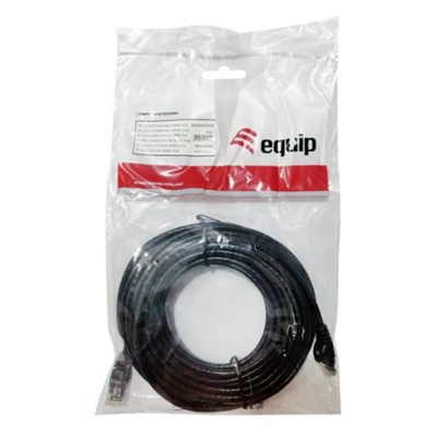 CAVO RETE CAT.6 U/UTP NERO NONSCHERMATO 0.25MT EQUIP 625453- EAN: 4015867172582