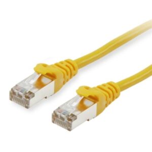 CAVO RETE CAT.6 S/FTP GIALLO SCHERMATO 0.25MT IN RAME EQUIP 605563- EAN:4015867165591
