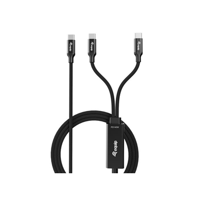 CAVO DI RICARICA USB-C A Y EQUIP 128895 1.5MT PD140W NERO EAN: 4015867243664