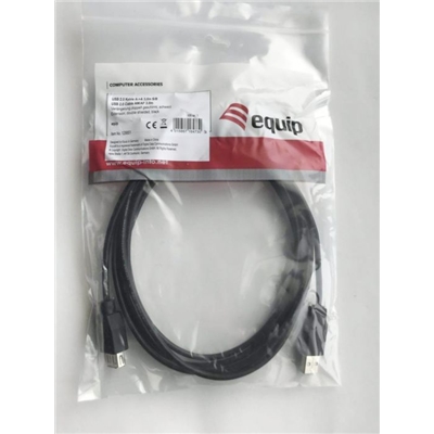 CAVO USB2.03MT EQUIP 128851 NERO A-A M/F- EAN: 4015867164730