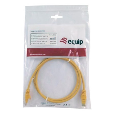CAVO RETE CAT.6AU/UTP GIALLO 0.5MT EQUIP 603061- EAN:4015867230411