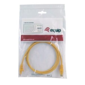 CAVO RETE CAT.6AU/UTP GIALLO 1MT EQUIP 603062- EAN:4015867230428