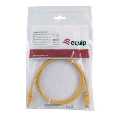 CAVO RETE CAT.6AU/UTP GIALLO 1MT EQUIP 603062- EAN:4015867230428