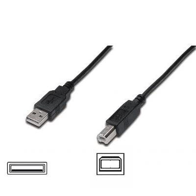 CAVO USB2.0 A-B M/M 1MT  AK300102010S NERO