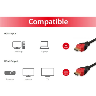 CAVO HDMI 2.0 EQUIP 119341 HQ M-M 1MT NERO - EAN: 4015867160282