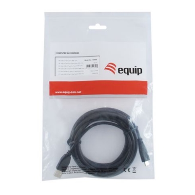 CAVO USB2.0 TYPE-A TO C 3MT EQUIP 128886 M/M TRASF.480M EAN: 4015867226582