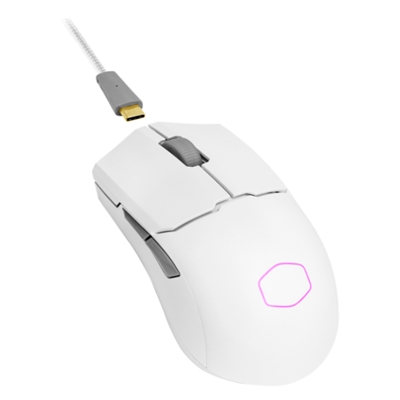 MOUSE GAMING COOLER MASTER MM-712-WWOH1 MM712 WHITE OPTICAL BT2.4GHZ/WIRED BIANCO 58G RICARICABILE