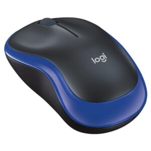 MOUSE LOGITECH RETAIL M185 WIRELESS OTTICO NERO/BLU USB P/N 910-002236