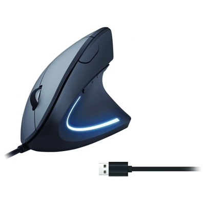MOUSE ERGONOMICO VERTICALEEQUIP 245118 CON CAVO