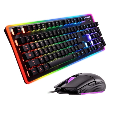 TASTIERA+MOUSE GAMING USB COUGAR 37DF2XNMB DEATHFIRE EX GEAR COMBO GAMING LED 7COLORI HYBRID MECHANICAL + MOUSE 2000DPI LED 7COL