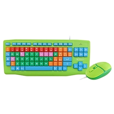 TASTIERA+MOUSE USB ATLANTIS E13-K606-IT A GRANDI TASTI MORBIDI DIM.1
