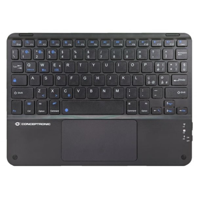 TASTIERA WIRELESS DA 10 CONCEPTRONIC TOBIN01BIT CON TOUCHPAD- BLUETOOTH - BATTERIA RICARICABILE FINO:31/08