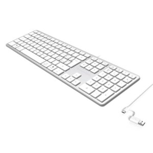 TASTIERA SLIM USB CONCEPTRONIC KAYNE02WIT CONNESSIONE USB-C E USB-A - LAYOUT ITALIANO