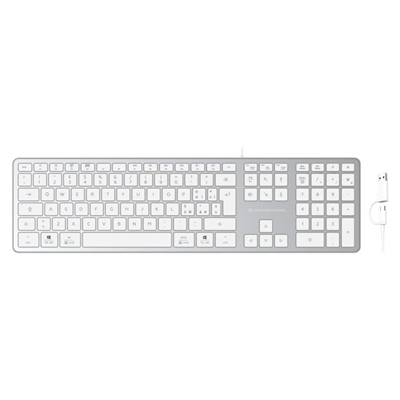 TASTIERA SLIM USB CONCEPTRONIC KAYNE02WIT CONNESSIONE USB-C E USB-A - LAYOUT ITALIANO