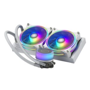 DISS A LIQUIDO COOLER MASTER MLX-D24M-A18PW-R1 MASTERLIQUID 240 ILLUSION WHITE INT. LGA2066-1200 AMD AM4-FM1 277X119