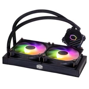 DISS A LIQUIDO COOLER MASTER MLW-D24M-A18PZ-R1 MASTERLIQUID 240L CORE BLACK ARGB LGA 1851-1700-1200-1151-1150 AM5-AM4-AM3/+AM2