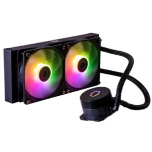 DISS A LIQUIDO COOLER MASTER MLW-D24M-A18PZ-R1 MASTERLIQUID 240L CORE BLACK ARGB LGA 1851-1700-1200-1151-1150 AM5-AM4-AM3/+AM2